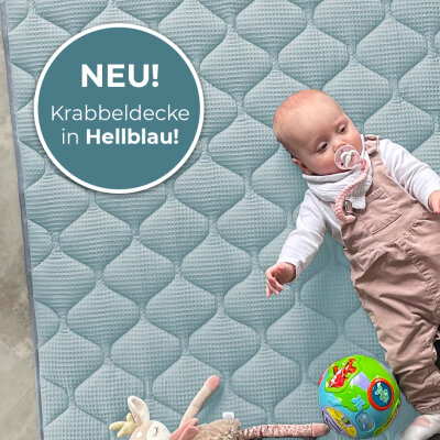 NEU! - Krabbeldecke in Hellblau - 