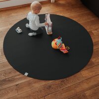 Sanosoft Krabbelmatte Rund 180cm Schwarz