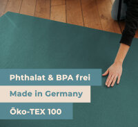 Sanosoft ovale Krabbelmatte 160x200cm Petrol