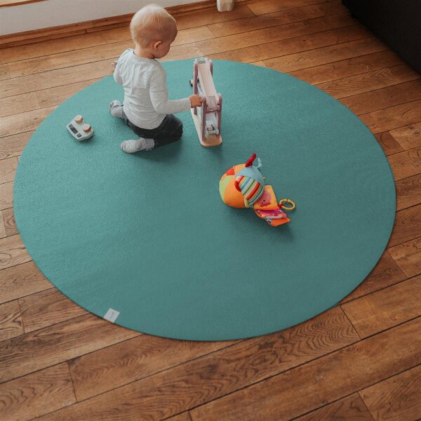 Sanosoft Krabbelmatte Rund 160cm Petrol