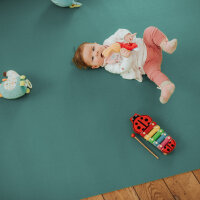 Sanosoft Krabbelmatte Rund 160cm Petrol