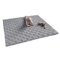 Sanosoft Krabbeldecke 120x120cm Hellgrau