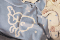 Kuscheldecke Sanosoft Lovely Baby 75x100cm - Blau/Creme