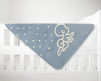Kuscheldecke Sanosoft Lovely Baby 75x100cm - Blau/Creme