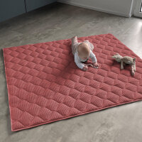 Sanosoft Krabbeldecke 130x150cm Rost-Rot