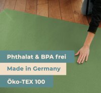Sanosoft® Krabbelmatte Made in Germany & Öko-Tex - 160cm X 120cm Olivgrün