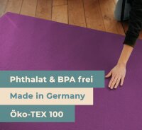 Sanosoft® Krabbelmatte 120cmx220cm Pflaume