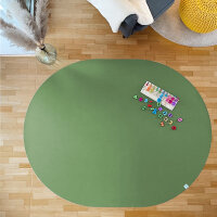 Sanosoft ovale Krabbelmatte 160x200cm Olivgrün