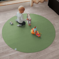 Sanosoft runde Krabbelmatte Olivgrün 120