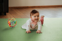 Sanosoft runde Krabbelmatte Olivgrün 120