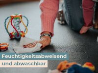 Sanosoft runde Krabbelmatte Olivgrün 120