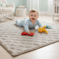 Sanosoft Krabbeldecke Soft-Cord Natur 120x120cm