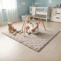 Sanosoft Krabbeldecke Soft-Cord Natur 120x120cm