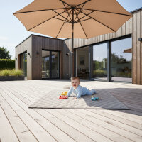Sanosoft Krabbeldecke Soft-Cord Natur 120x120cm