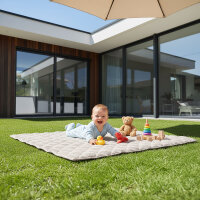 Sanosoft Krabbeldecke Soft-Cord Natur 120x120cm