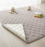 Sanosoft Krabbeldecke Soft-Cord Natur 120x120cm