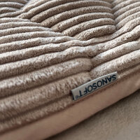 Sanosoft Krabbeldecke Soft-Cord Natur 120x120cm