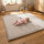 Sanosoft samtweicher und kuscheliger Krabbelteppich Hellgrau 120 x 180 cm