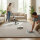 Sanosoft samtweicher und kuscheliger Krabbelteppich Hellgrau 120 x 180 cm