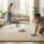 Sanosoft samtweicher und kuscheliger Krabbelteppich Sand / Beige 160x230cm