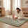 Sanosoft samtweicher und kuscheliger Krabbelteppich Schilfgrün 120x180cm