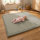 Sanosoft samtweicher und kuscheliger Krabbelteppich Schilfgrün 120x180cm