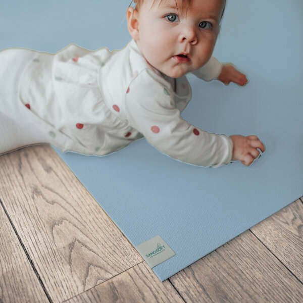Sanosoft® Krabbelmatte 120cmx120cm Hellblau