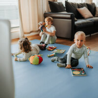 Sanosoft® Krabbelmatte 120cmx120cm Hellblau