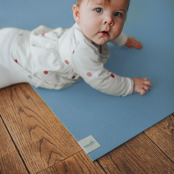 Sanosoft® Krabbelmatte 180cmx220cm Hellblau