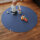 Sanosoft Krabbelmatte Rund 180cm Blau